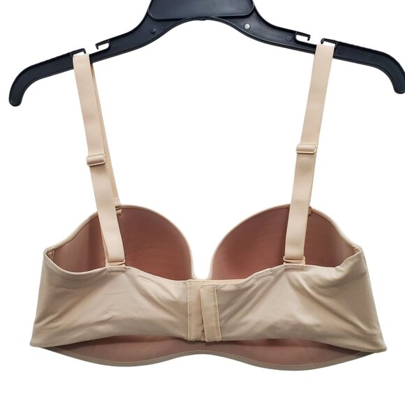 Soma Enbliss Stay Put Strapless Wireless Bra Light Beige Nude Full Figure 36DD‎ - Picture 3 of 4